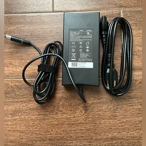 Dell 130-Watts 3-Prong AC Adapter Power Cord Replacement Laptop Battery Charger